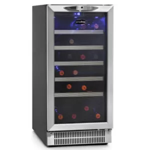 Vista de frente de la Cava Winefroz MN34S monotemperatura