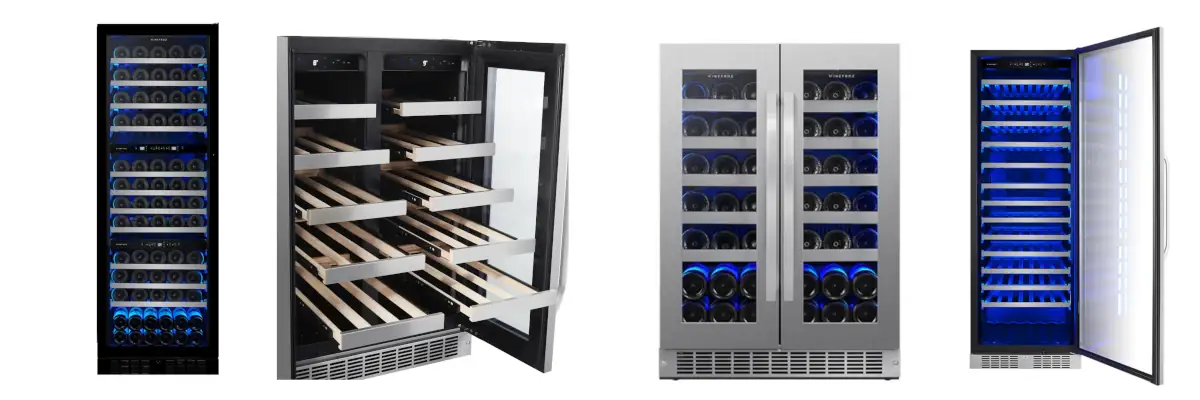 Descripción de las cavas Winefroz Glass Door Edition y WIFI Luxury Edition