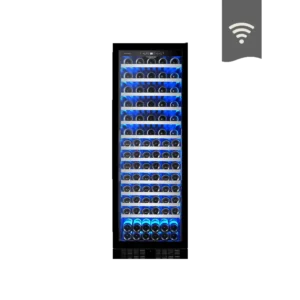 Cavas para vinos 17 Cavas premiun Winefroz WMN 165S BLACK INOX