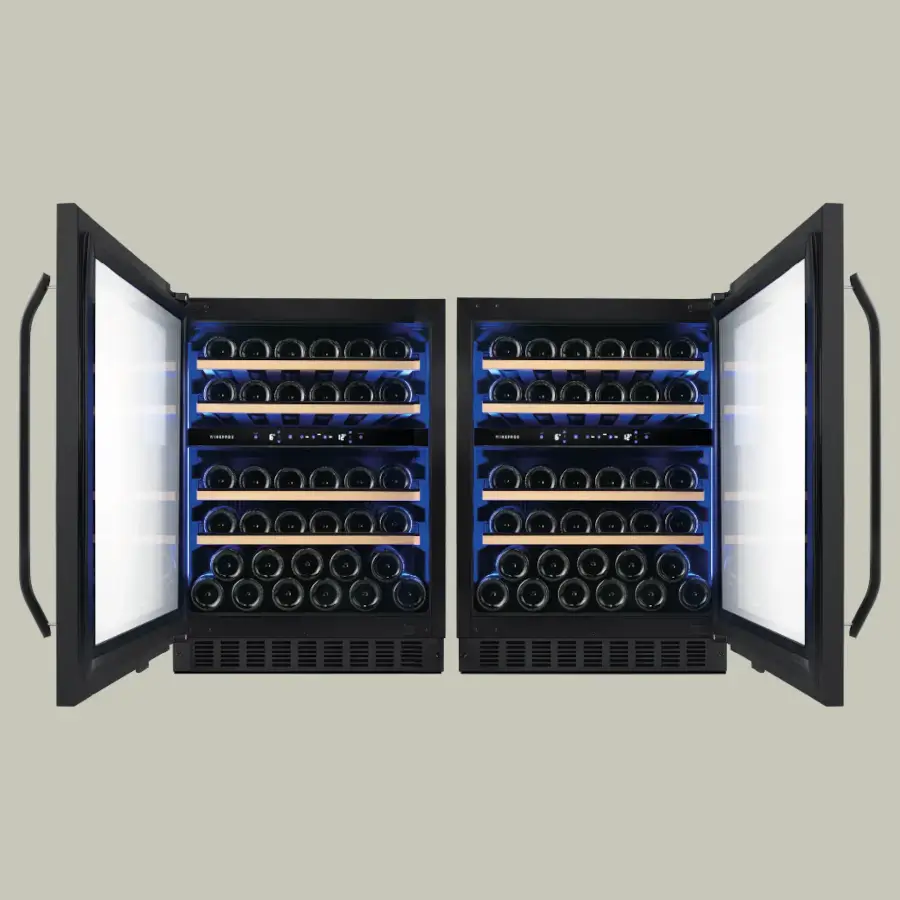 Winefroz MN 27 BI Panelable 2 Puertas reversibles en la cava Winefroz MN 27 BI Panelable